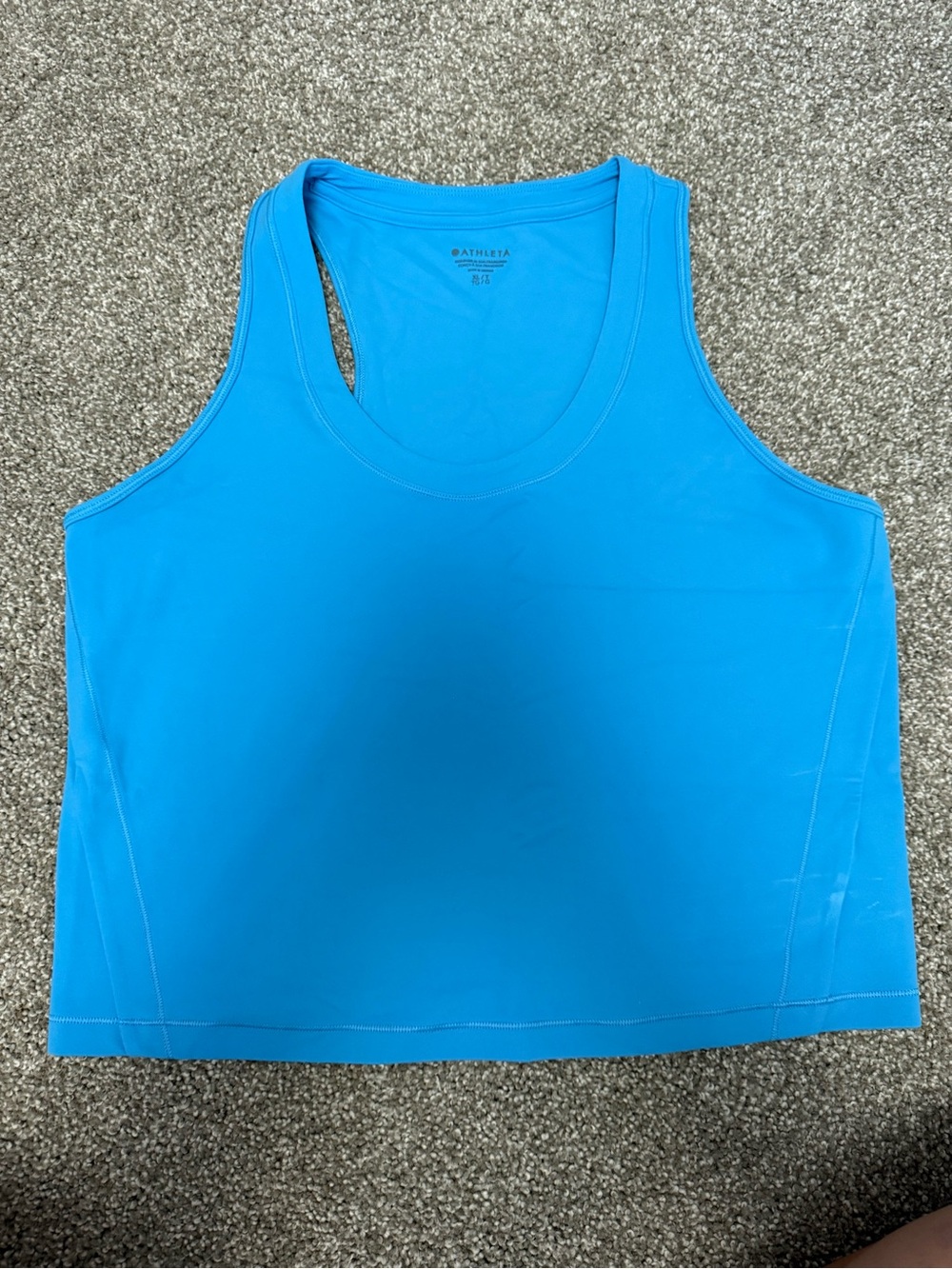 Athleta Bright Blue Racerback Performance Tank